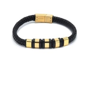 Leather Stainless Steel Bracelet